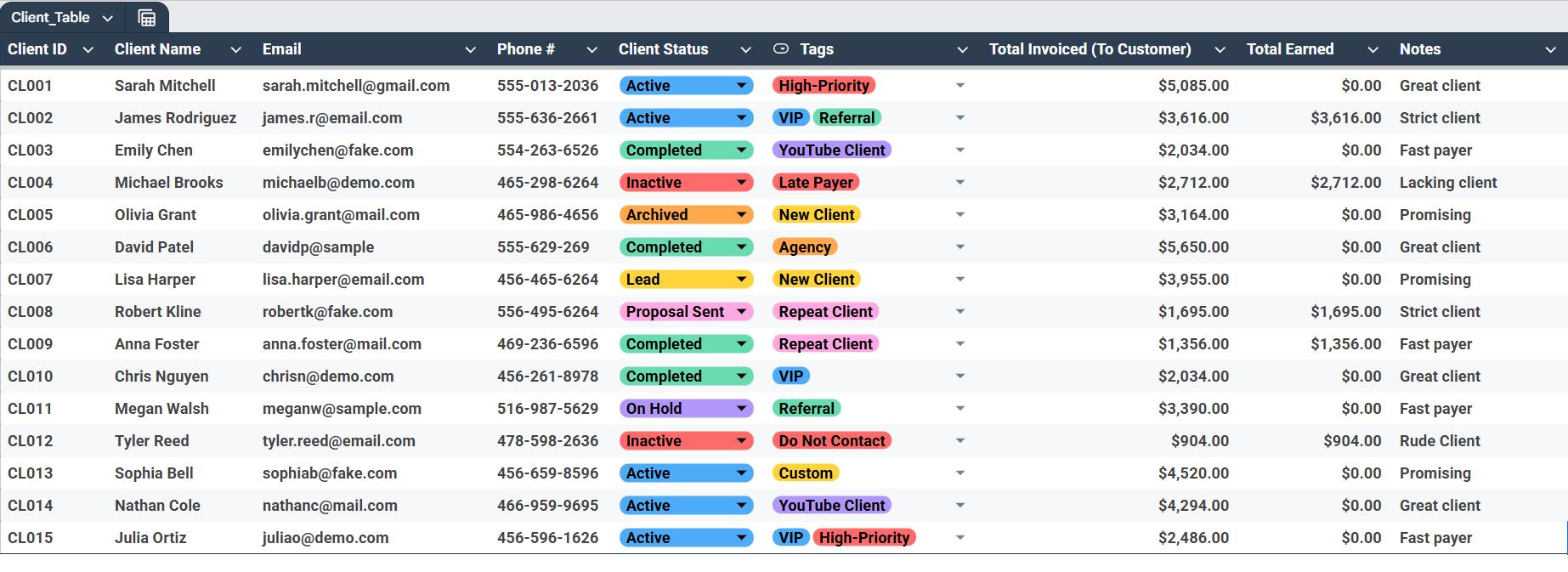Freelancer CRM Google Sheets Template 2026 | Invoices, Emails, Calendar & Dashboard