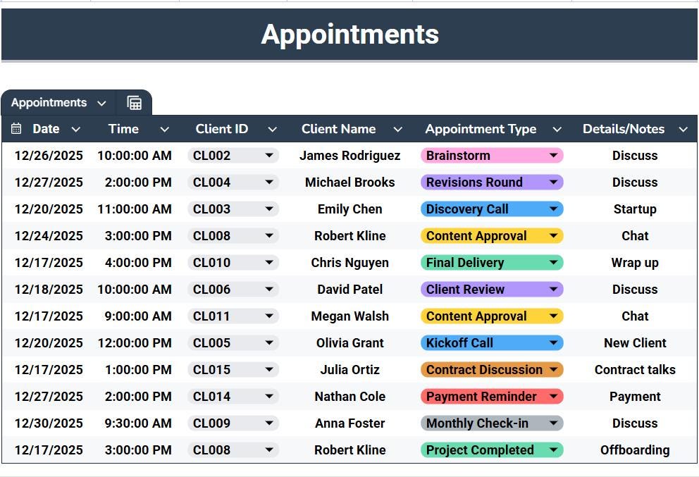 Freelancer CRM Google Sheets Template 2026 | Invoices, Emails, Calendar & Dashboard