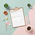 Gold Minimalist Daily Planner Printable Bundle | To Do List Designs